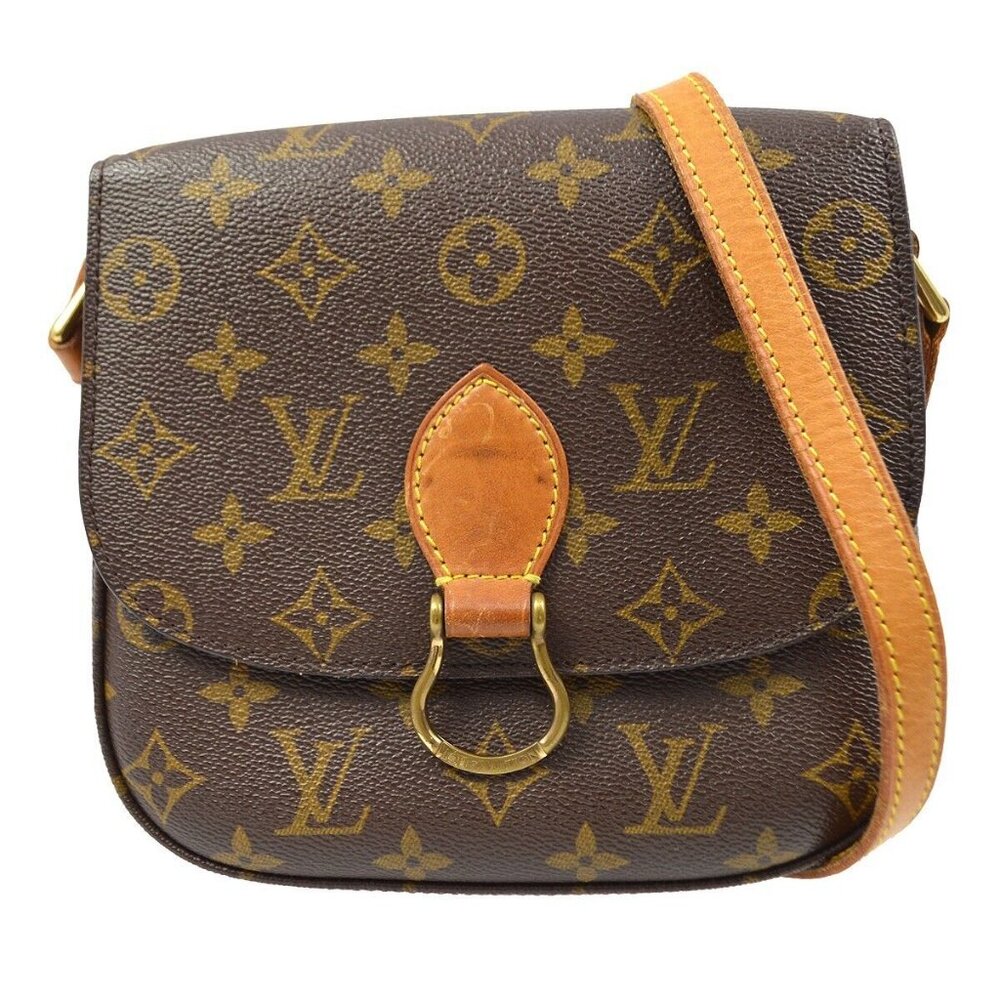 LOUIS VUITTON SAINT CLOUD MM SHOULDER BAG PURSE MONOGRAM